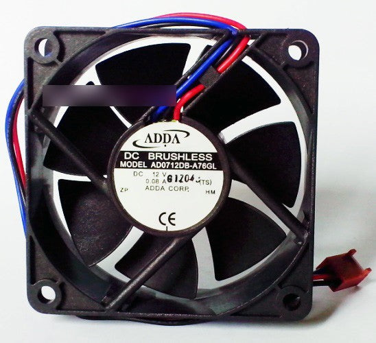 ADDA AD0712DB-A76GL 12V 0.08A 3wires cooling fan ADDA AD0712DB-A76GL 12V 0.08A 3wires cooling fan